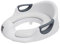 Straame Baby Toilet Seat, Potty Training Seat for Toddlers with Handles, Backrest and Anti-Splash Design, Easy to Clean Toilet Seat with 2 Soft Removable Cushions (White)