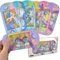 LG-Imports Geduldsspiel Wasser Einhorn Ringe Kinder Wasserflipper 3 Stück Fantasy Bunt 14cm Mitgebsel Verpackung