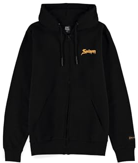 Difuzed Lord of The Rings Sauron Pull à Capuche Zipper Homme (2XL), Schwarz, XXL
