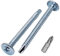 SKIR'CO Lot de 300 vis autoforeuses zinguées 4,2 x 60 mm, vis à tôle en métal, tête bombée modifiée au pH