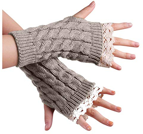 Lack Strapsgürtel Schwarz Fingerlose Women 's Solide Top Strickhandschuh die Hälfte der Fäustlinge lässige Handschuhe Fingerhandschuhe Mit Kappe