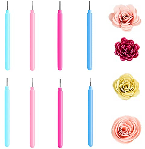 4 Farben, 8 Stück, Papierquilling -Werkzeuge, Rollen, Quilling -Pin -Pencil für Quilling -Streifen, 3D -Blumenherstellung, Scrapbooking, Kunsthandwerk, Schablone, Quilling -Accessories