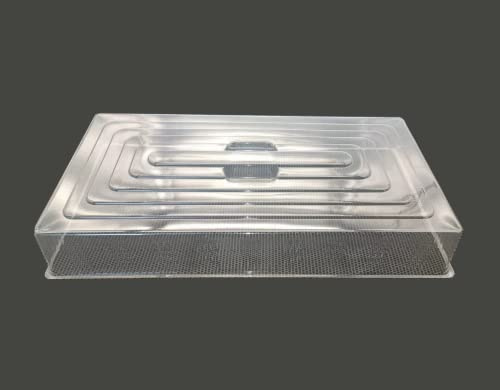 RooTrimmer Humidity Dome, Plastic Clear Seed Starter Dome 1020 Tray Covers Humidifying and Insulating for Greenhouse Germination and Garden Growing (21.5×11.5, 3.15 Height, 10-Pack)