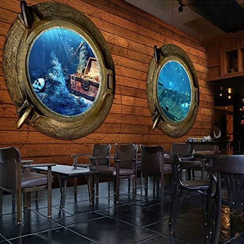 Papel Pintado Pared 3D Papel Tapiz Cabaña Agua Profunda Fotomurales 3D Tv Fondo Pared Moderno Dormitorio Murales