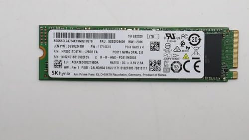 Lenovo SSD M.2 PCIe NVMe FRU SSD 1TB RoHS SK Hynix M.2, FRU5SS0V26406 (RoHS SK Hynix M.2)