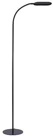 LeuchtenDirekt LED Stehleuchte schwarz, Stufendimmer CCT | 10% 50% 100%, kaltweiß - warmweiß - tageslichtweiß
