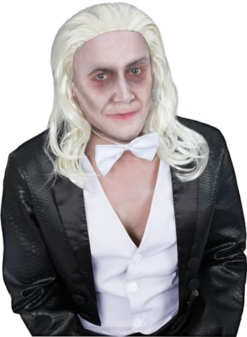 Smiffys Rocky Horror Show Riff Raff Perücke, Gerade Mittellänge