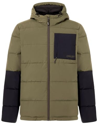 Oakley Mens Tahoe Puffy Recycled Jacket, New Dark Brush, Large