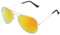 Miobo mit Edelstahl Metall Gestell Sonnenbrille Silber Gold