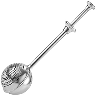 UHCPVHQQQ Coladores de alimentos, Sugar Duster Powder Shaker Matcha Powder Spices Tamiz Telescópico Esparcidor de polvo Herramienta for hornear de acero inoxidable Filtro