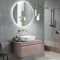 LIBEROSHOPPING.eu - LA TUA CASA IN UN CLIK Mobile da bagno sospeso moderno con base 100 RIO con lavabo da appoggio ROSA POLVERE