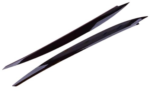 BIPANO DWCX 2 Stück ABS Schwarz Scheinwerfer Augenbraue Augenlider Dekoration Abdeckung Trim, for VW, for Golf 7 VII GTI GTD GTE R MK7 2012-2015 Scheinwerfer-Augendeckelabdeckungen