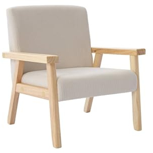 sweeek - Skandinavischer Kindersessel aus Cord und Heveaholz ISAK B 47 x T 43,5 x H 50cm