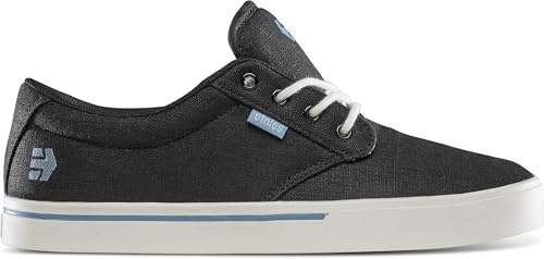 Etnies Jameson 2 Eco – Nachhaltiger Skate-Stil, verstärkte Cupsole, gepolsterte Dämpfung, Alltagssneaker, vegan - Black/Blue/Black - 43