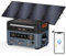 P2001 PLUS Estación de energía portátil de 2400W, generador solar de 2048 Wh con panel solar de 200W, batería LiFePO4, carga rápida de 1800 W y control inteligente mediante aplicación, Emergencia