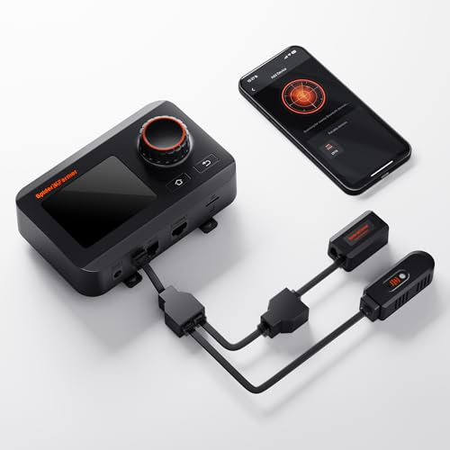 Spider Farmer GGS Controller Sätze, Intelligenter Umweltcontroller, Temp Feuchte Lichtsensor und Adapter, Ideal für Indoor Grow Cycle System Auto Management