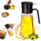 Euqvunn Pulverizador Aceite Spray Cocina [Nebulización Fina y Filtro Antibloqueo] Aceite Spray Cocina Freidora Aire, Horno, Vinagre/Salsa, 580 ml