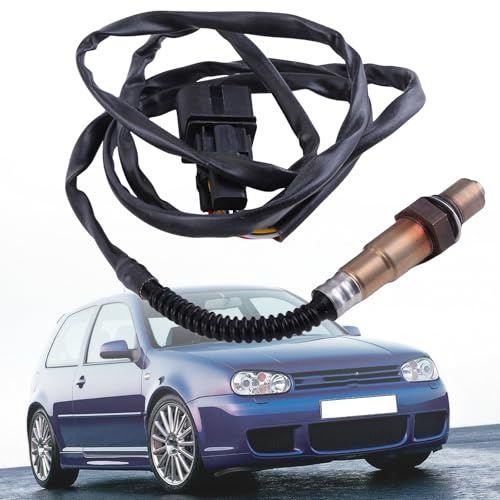 BYNYXI 6-Polig Lambdasonde vor Kat für 1997-2006 G-olf 4 1J2 1J6 1J5 1.4 16V 1.6 2.0 Lambdasonde Lambdasensor Diagnosesonde vor Katalysator 0258007351 Sauerstoffsensor 1K0998262D 06A906262AF, 150cm