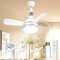 Jobfun Socket Ceiling Fan with Light and Remote, 19 in Ceiling Fans with Lights, 2000 Lumens 3 Color Dimmable 3000-6500k Light Bulb Fan, E27 Base Screw in Ceiling Fan Light for Bedroom,Living Room