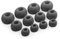 Okuli 12 x Silikon Ohrstöpsel Ohrhörer Gummi Tipps Für JBL Tune Buds Kopfhörer Ohrhörer in Schwarz