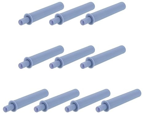 QUARKZMAN Amortisseur Porte Placard à Fermeture Douce, 10 Pcs Push to Open Amortisseur de Porte d'Armoire d'Ouvre-Porte, pour Portes d'Armoires de Cuisine Portes de Garde-Robe, Gris