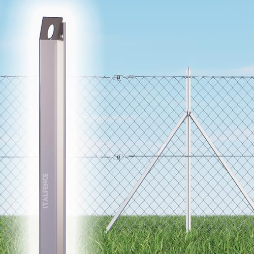 L-Profil Zaunstreben 5er-Set verzinkt aus Stahl [H150cm]