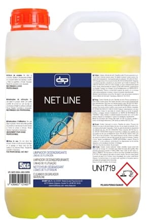 Limpiador DESENGRASANTE LÍNEAS DE FLOTACIÓN Piscinas NETLINE Potente Limpiador alcalino Especial para líneas de flotación de Piscinas. Elimina eficazmente cremas y Manchas metálicas - Formato 5L