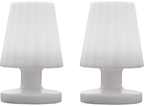 Lumisky Mini-Tischleuchte, wiederaufladbar, kabellos, LED, warmweiß, dimmbar, Lady Mini, Höhe 22 cm, 2 Stück