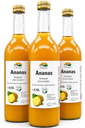 BLEICHHOF® Ananassaft- Direktsaft, vegan (3x0,72L)