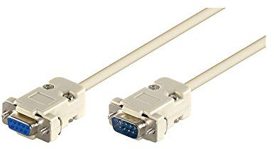 Wentronic Anschlusskabel (9 polig D-SUB Stecker auf 9 polig D-SUB Buchse) 2 m