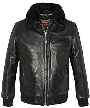 Schott Lc1380 Giacca Uomo, Nero (Noir (Black)), M