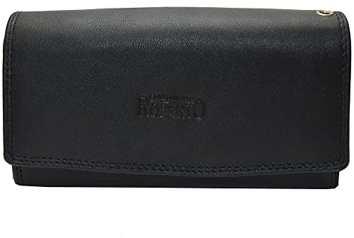 flevado Robustes Büffelleder Gastronomie mit RFID Schutz Portemonnaie Bedienungsbörse mit Magnetverschluss