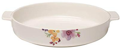 Villeroy & Boch Mariefleur Stampi per Forno Gratin, Tondo, 28 cm, Premium Porcellana, 29.5x29.5x8.5 cm