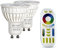 LIGHTEU®, 2x 4W GU10 RGB + CCT LED-Strahler Farbwechsel und CCT WW CW Temperatur einstellbar, original Mi-Light, Glühlampe mit 4-Zonen-Fernbedienung (2xFUT103 + FUT092)