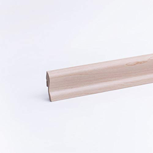 Sockelleiste - Fußleiste 40 x 22 x 2.600mm Dekor Ahorn Natur