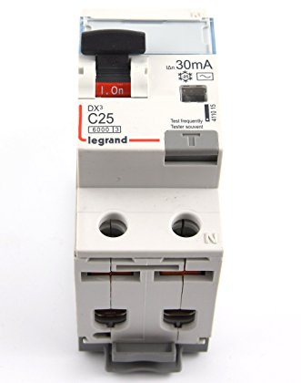Legrand 411015 DX3 FILS C25A 1P+N 6KA 30MA AC