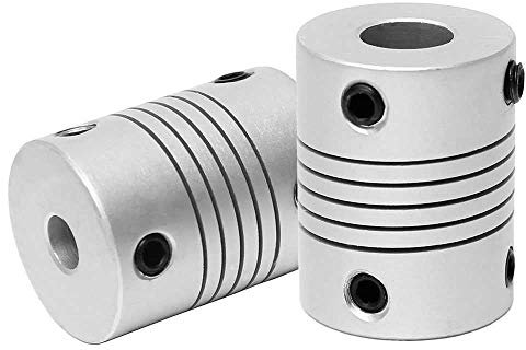 OcioDual 2x Wellenkupplung 3D-Drucker 5/8 mm CNC Aluminium flexibel shaft couppler Welle