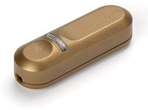 ORION LIGHTSTYLE Schnurdimmer für LED Leuchtmittel 4-25W oder Glühbirnen 4-150W Kabeldimmer Dimmer Halogen (gold)