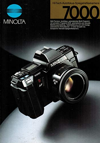 Minolta 7000 Hi-Tech-Autofokus Spiegelreflexkamera (Prospekt).
