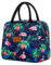 winmax Lunch-Tasche, Kühltasche, niedlich, wiederverwendbar, Lunchbox für Frauen, isolierter Lunch-Organizer, Behälter, Tragetasche für Arbeit/Strand/Picknick/Schule, leicht, groß, 9,9 l - Flamingo