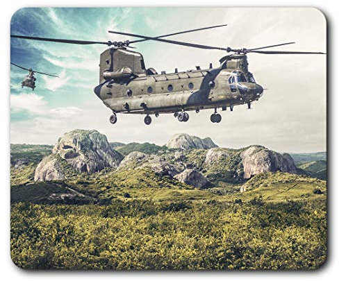 Chinook Helicopter Military RAF Mouse Mat Pad Computer PC Laptop Gaming Office Home Desk Accessory Gadget 15542