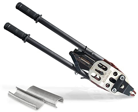 WOODPECKER C50 Pistolet manuel pour anneaux de bois, calibre 11, diamètre de fermeture 13,5-14 mm, pince à anneaux de bois pour gabions.