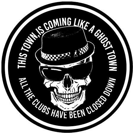 Ghost Town Ska DJ Vinyl Turntable Slipmat