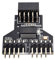 chenyang USB 2.0 Frontpanel Header 9/10 Pin 1 zu 2 HUB 9/10 Pin Mainboard Header Verlängerungsanschlussadapter