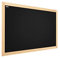 ALLboards Kreidetafel mit naturlackierten Holzrahmen 90x60cm, Schwarz, Schreibtafel, Kreide, Schreibtafel zum Aufhängen, Kreidetafel wand, Tafel schwarz, Tafel gastronomie, Wand Tafel Holz