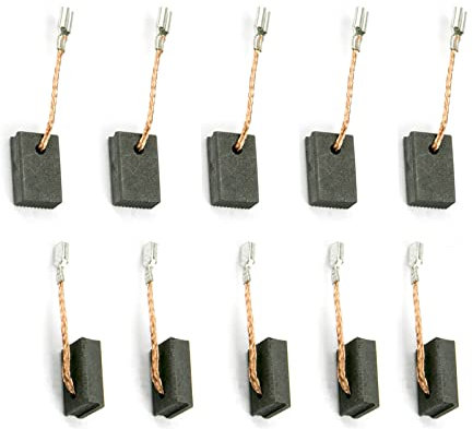 WANGCL 10 Stück Kohlebürsten Motorkohlen Motorwerkzeuge Kompatibel für Bosch Winkelschleifer GWS14-150, 5 X 10 X 17 mm