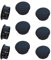 Qrity 10 Pièces 30mm Bouchons en Plastique Rond, Cache Trou Meuble, Cache Trou Plastique, Noir, Bouchon de Trou de Percage pour Verrouillage Trou Meubles