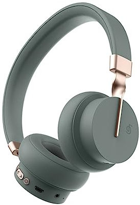 NONCHI Wireless Bluetooth 5.0 Headphones, HD Stereo Sound Over Ear Headphones with Built-In Microphones, Deep Bass, 60 Hours Playtime, Fast Charge Foldable Headphones for PC/Home,Green