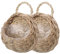 Tofficu 2 Piezas Cesta Flores ratán para Colgar en la Pared Artificial Flowers cestas almacenaje contenedor Verduras decoración Frutas Maceta orquídeas plantador Aire