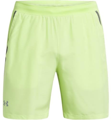 Under Armour Mens UA Launch 2 in 1 7 Shorts Green XXL